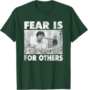 Bruce Lee Fear Is For Others Distressed Shot , Black, S T-Shirt - T-Shirt | Forest