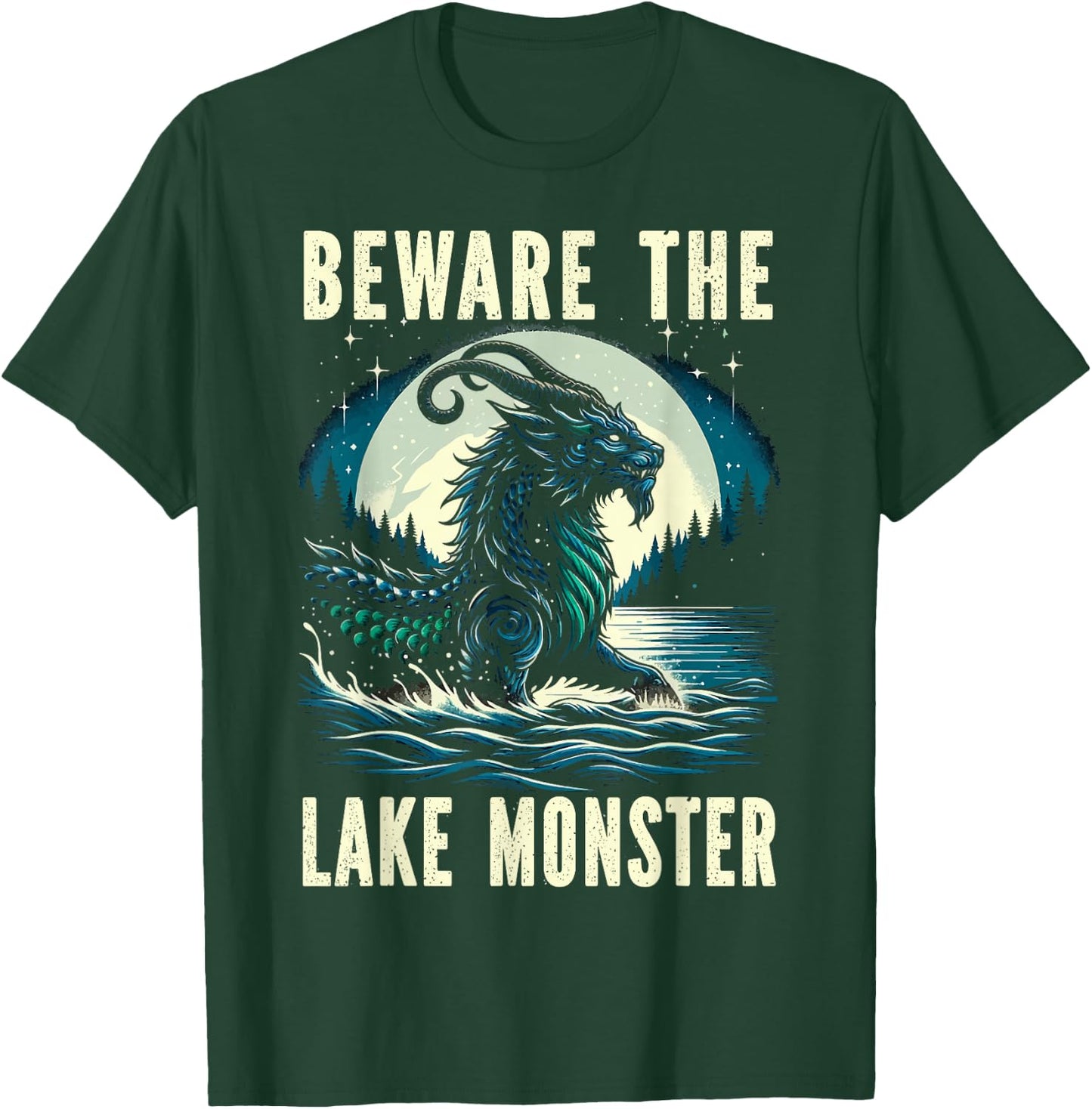 Mishipeshu Mythical Creature Cryptozoology Cryptid T-Shirt - T-Shirt | Forest