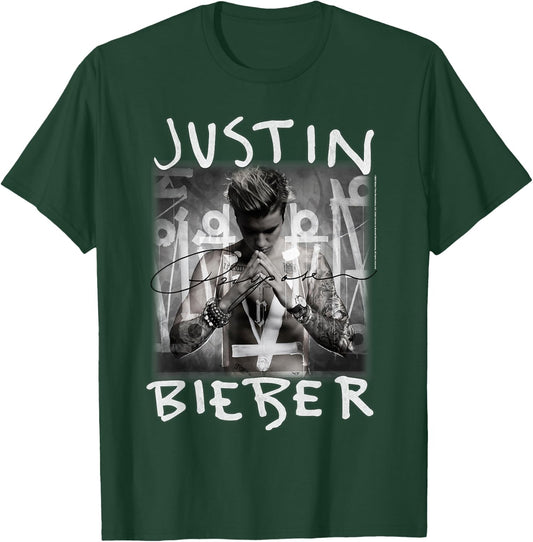 Justin Bieber Purpose Album Cover by Rock Off T-Shirt - T-Shirt | Forest