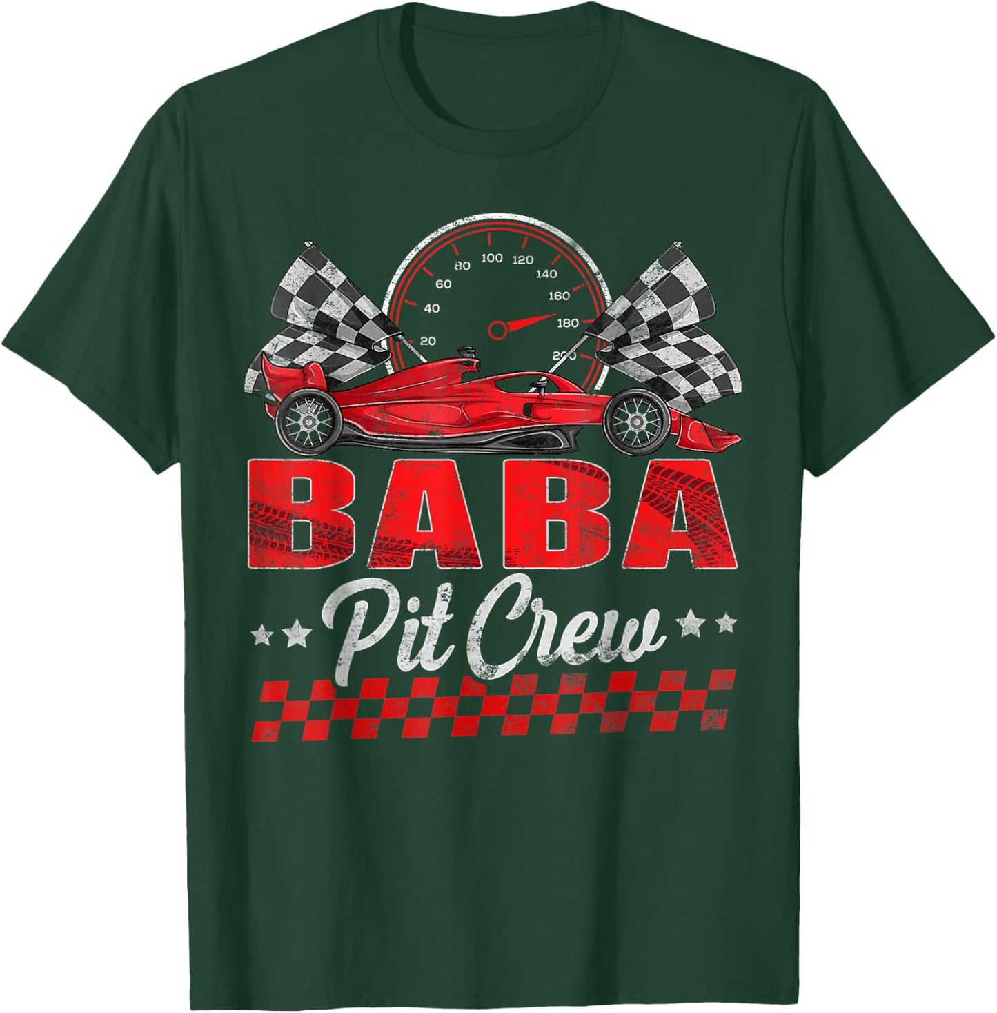 Race Car Birthday Party Racing Family Baba Pit Crew T-Shirt - T-Shirt | Forest