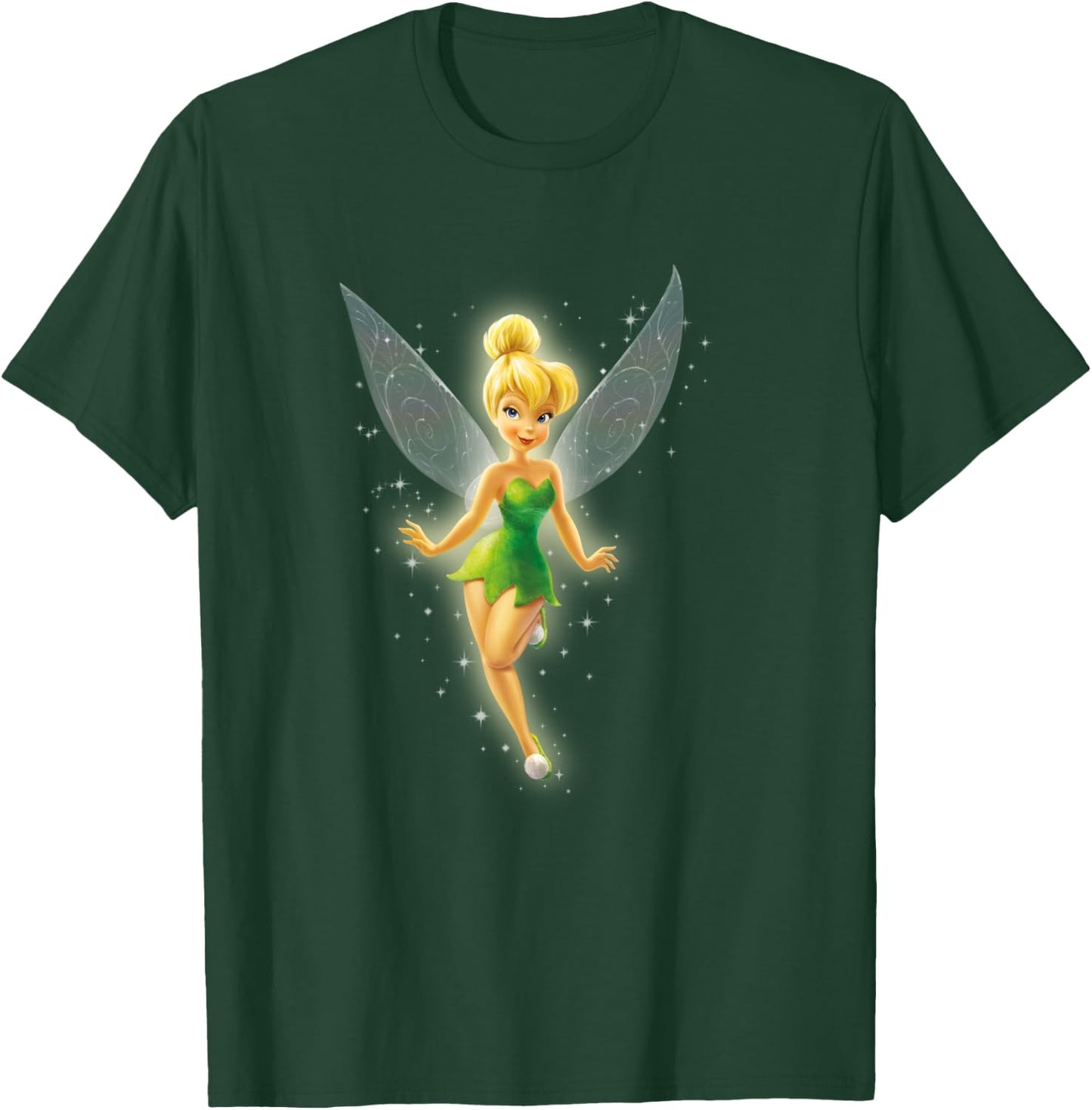 Tinkerbell Beautiful Fairy , Black, S T-Shirt - T-Shirt | Forest