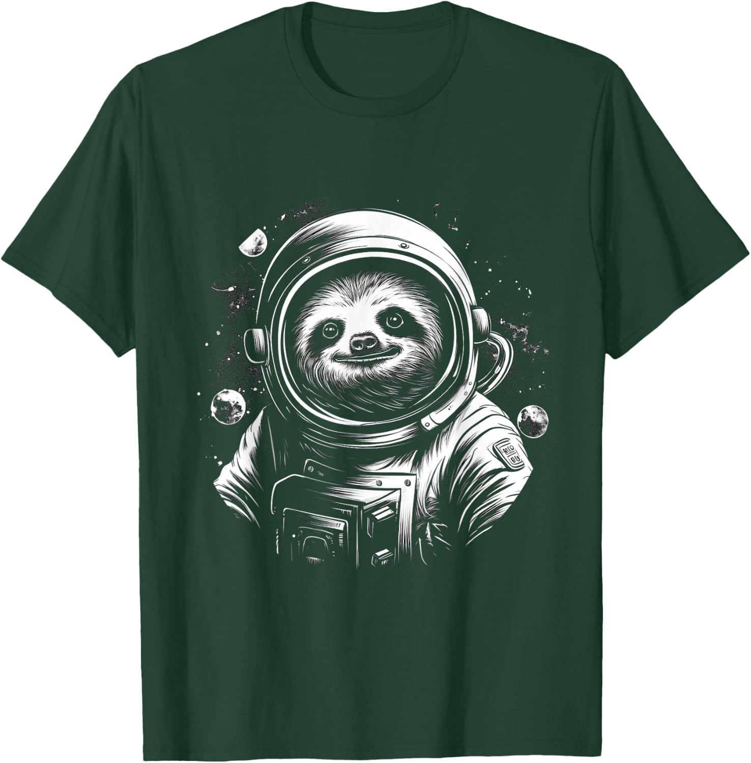 Iconic Sloth Astronaut in Astronautsuit in Space T-Shirt - T-Shirt | Forest