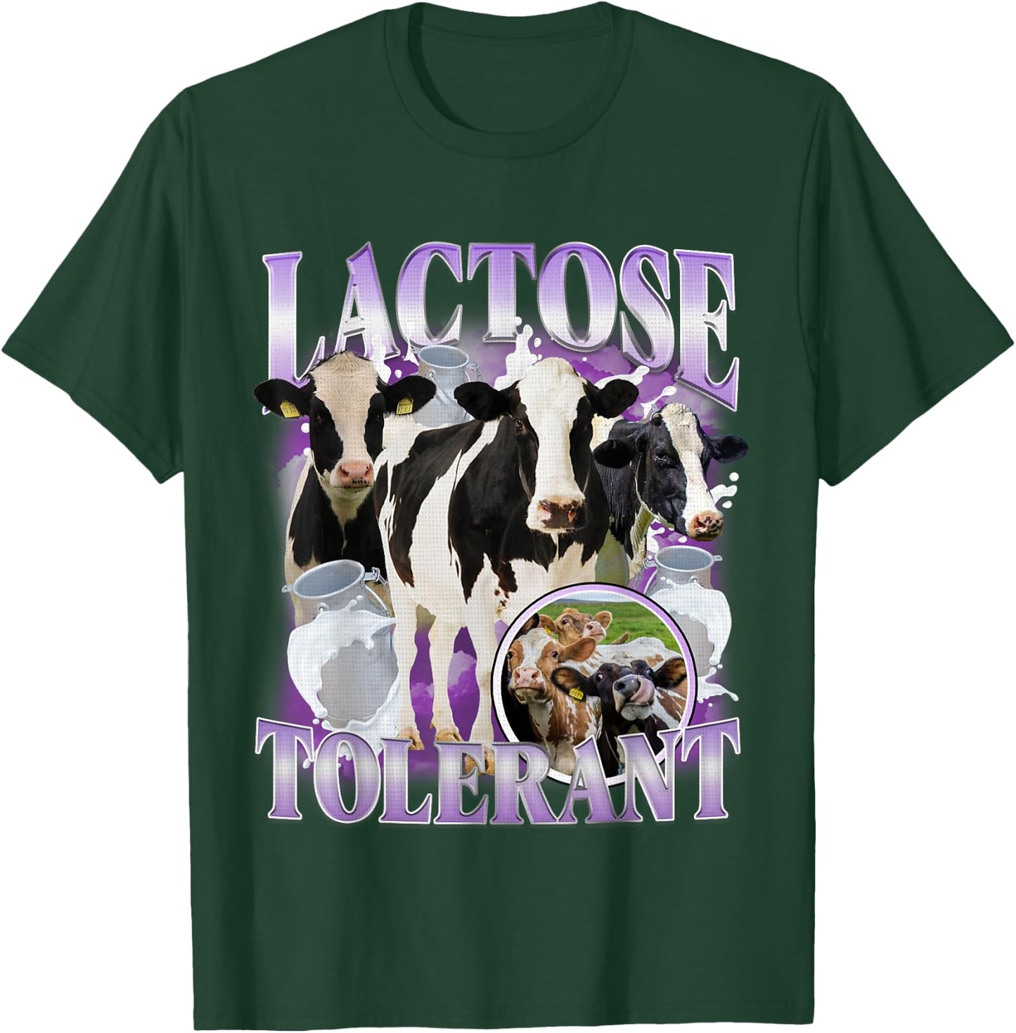 Lactose Tolerant Funny Gluten Intolerant Milk Lactose Meme T-Shirt - T-Shirt | Forest