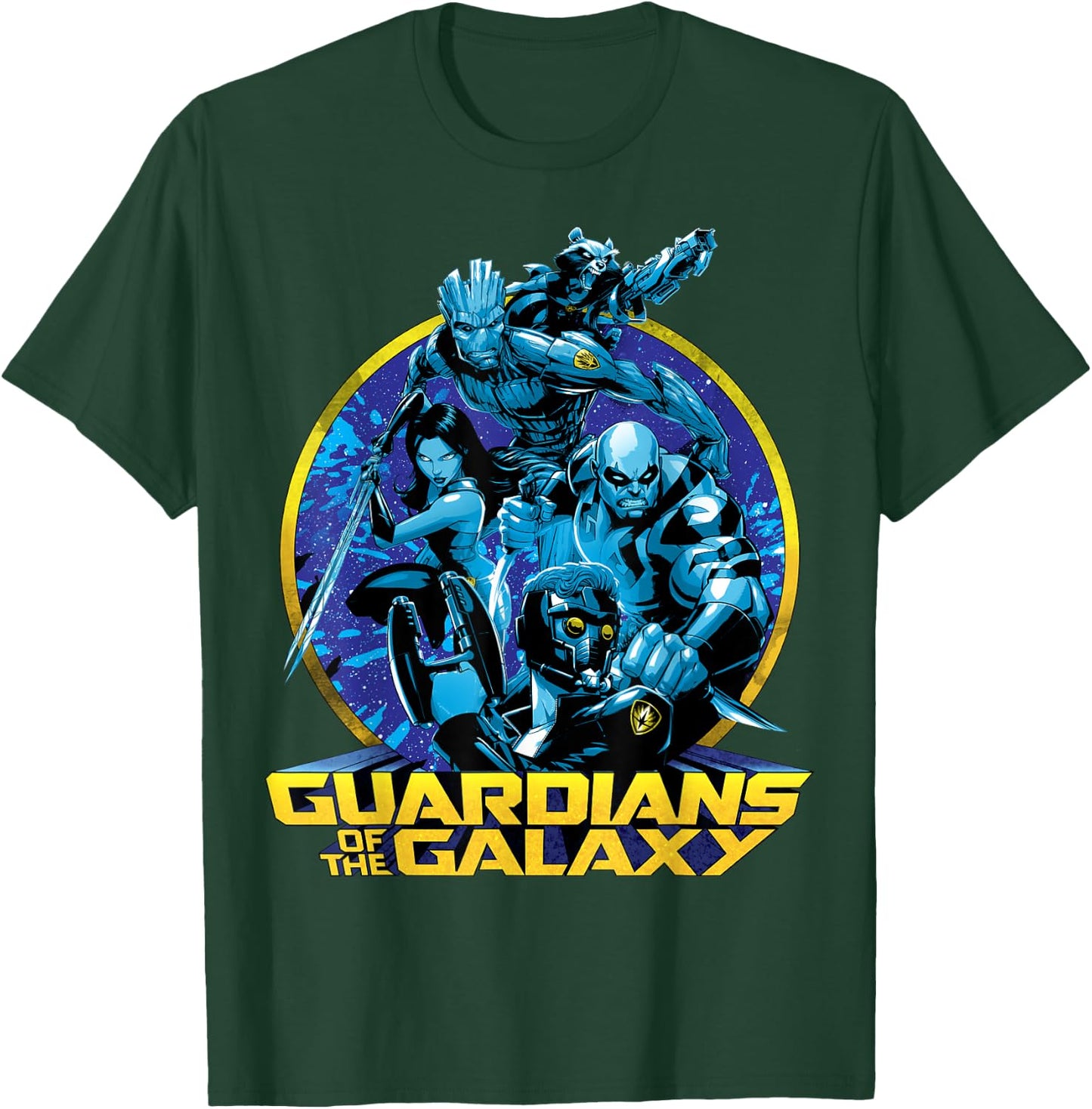 Marvel Guardians of the Galaxy Defend Graphic , Black, S T-Shirt - T-Shirt | Forest