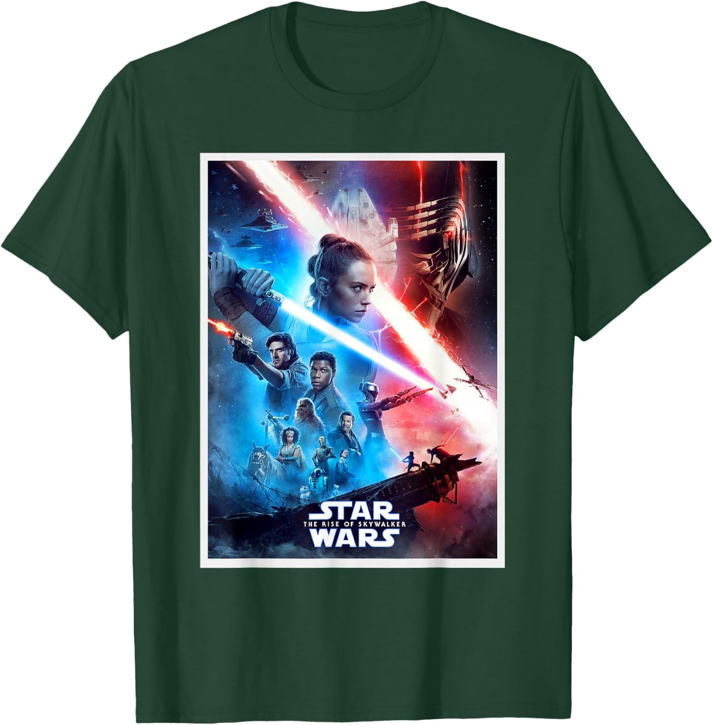Star Wars The Rise of Skywalker Characters Movie Poster T-Shirt - T-Shirt | Forest