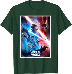 Star Wars The Rise of Skywalker Characters Movie Poster T-Shirt - T-Shirt | Forest