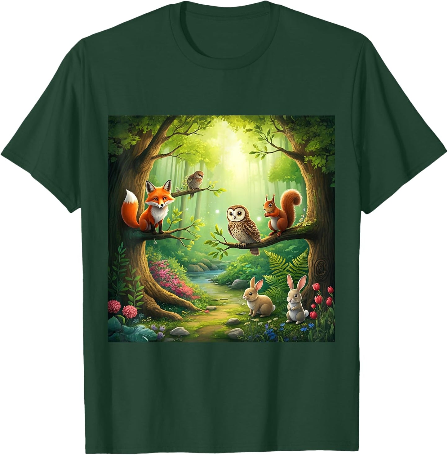 Enchanted Forest Friends T-Shirt - T-Shirt | Forest