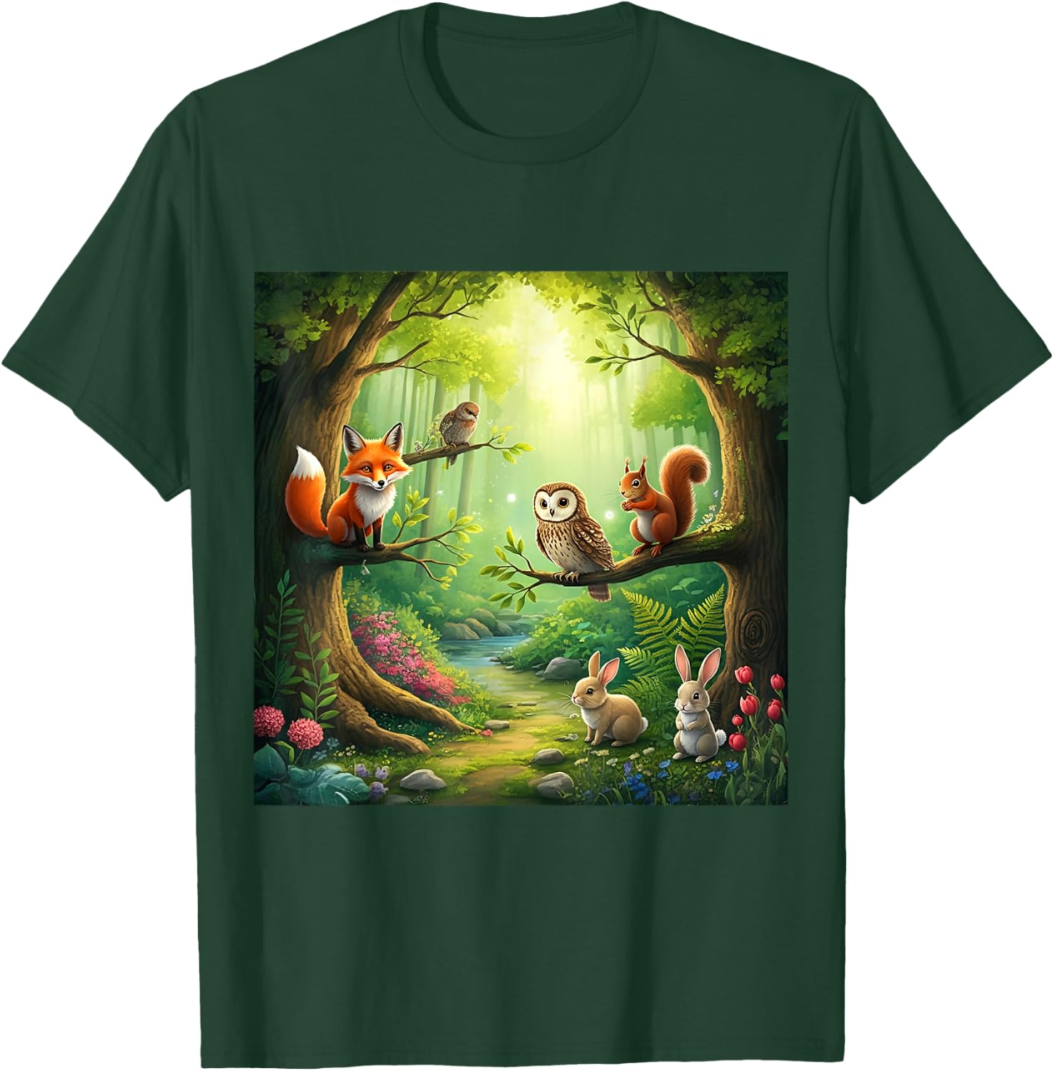 Enchanted Forest Friends T-Shirt - T-Shirt | Forest