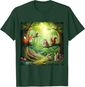 Enchanted Forest Friends T-Shirt - T-Shirt | Forest