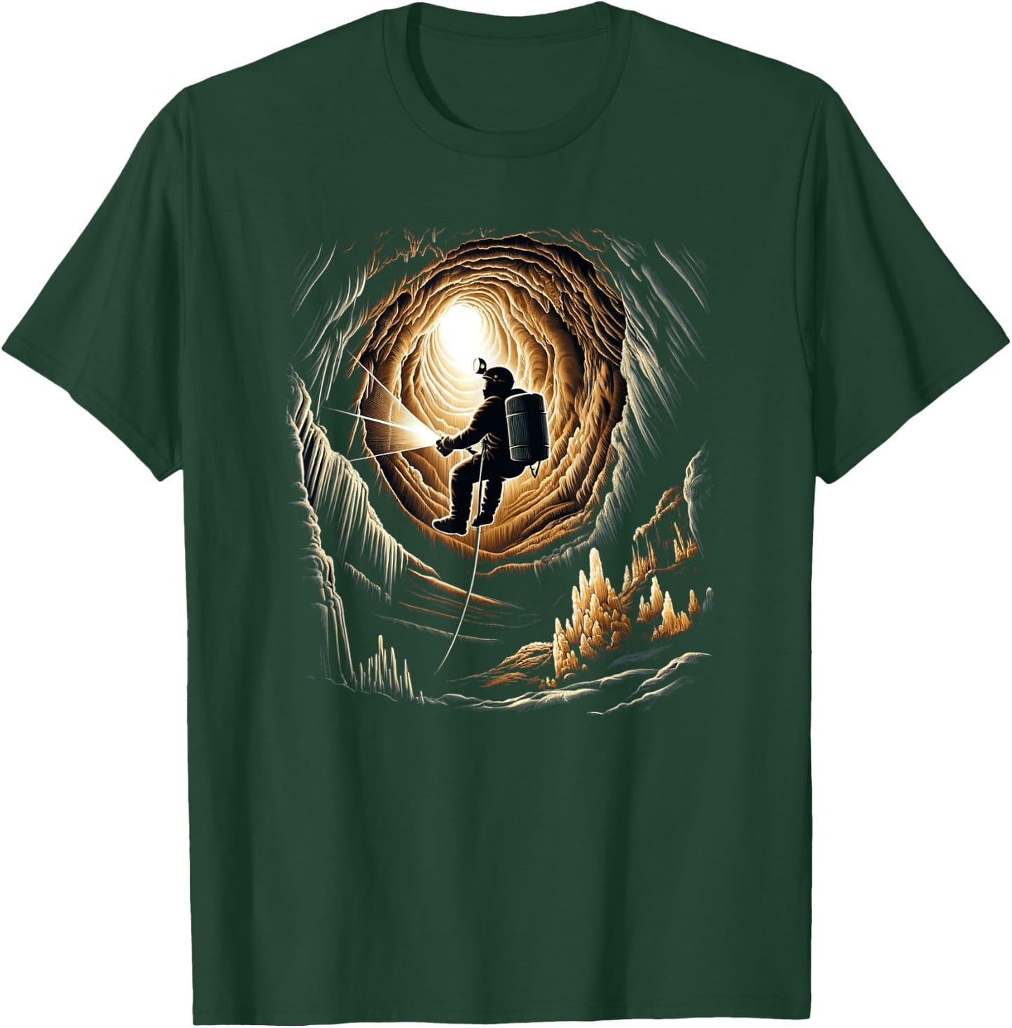 Cave Exploration Caving T-Shirt - T-Shirt | Forest