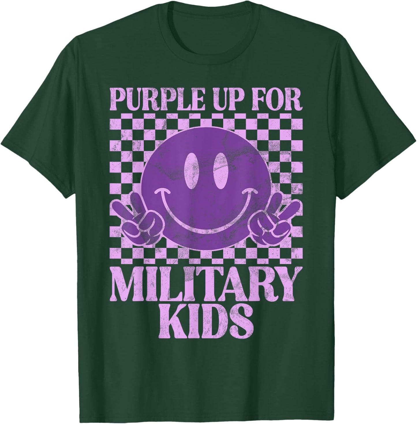 Purple Up For Military Kids, Militärkind, Violett T-Shirt - T-Shirt | Forest