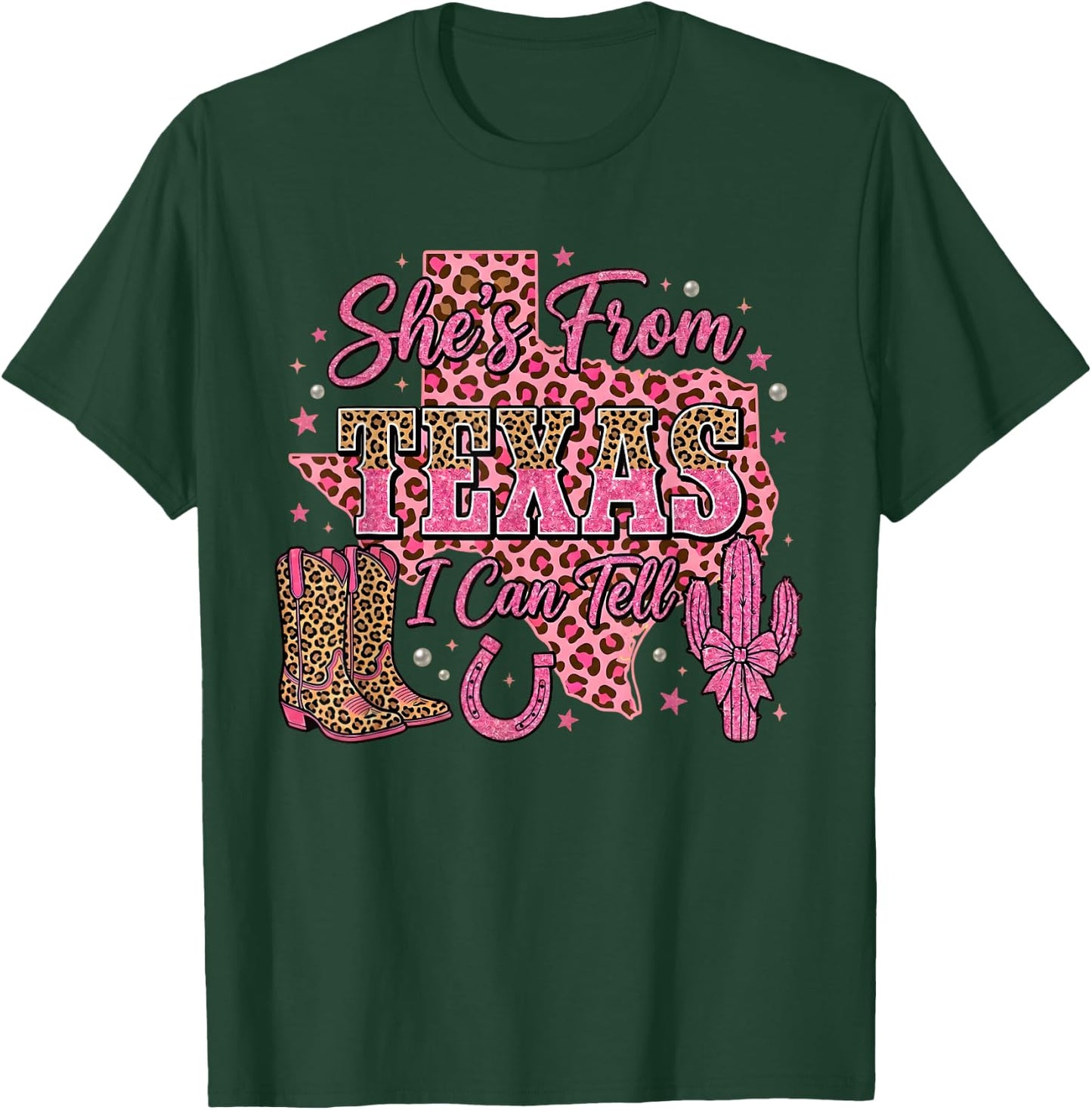 She's from Texas I Can Tell Retro Vintage Texas's Girl Roots T-Shirt - T-Shirt | Forest