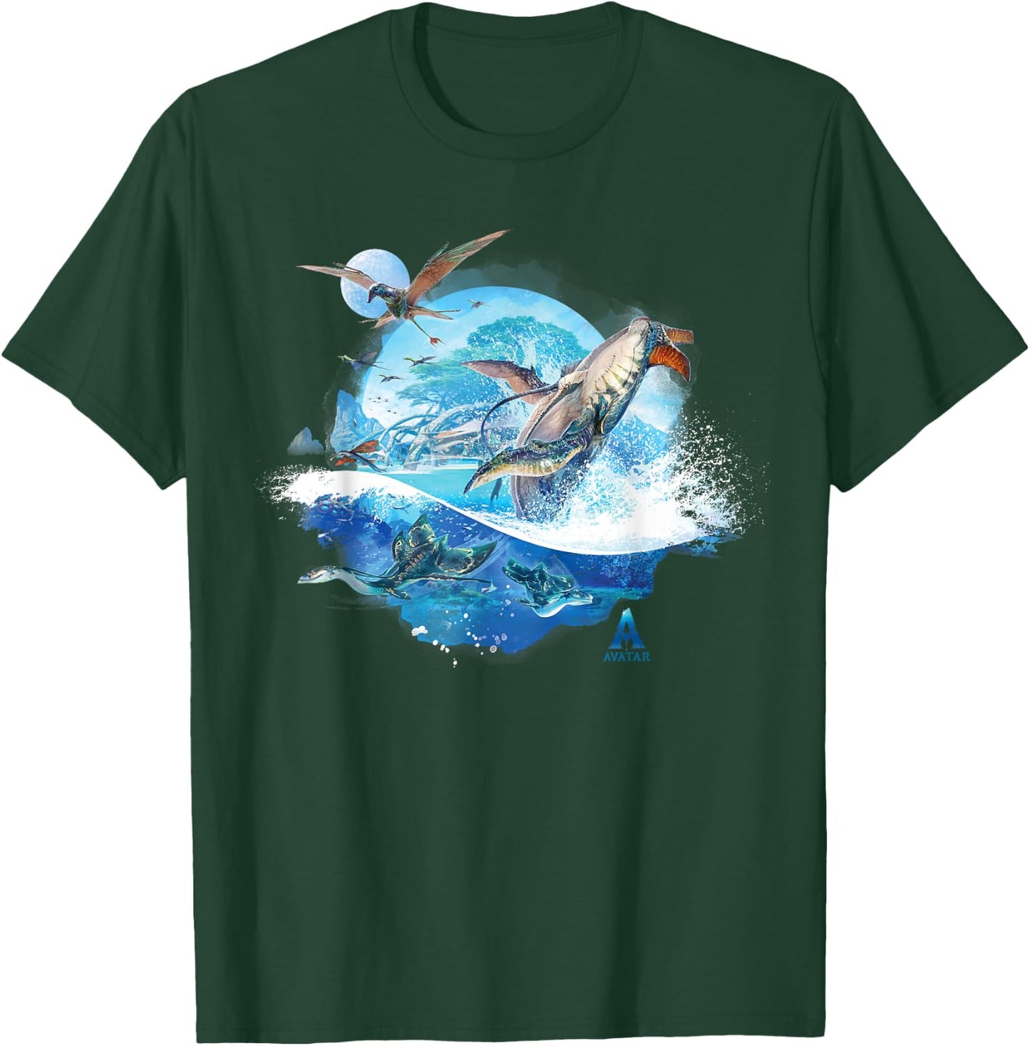 Avatar: The Way of Water Creatures of Sea and Sky , black T-Shirt - T-Shirt | Forest
