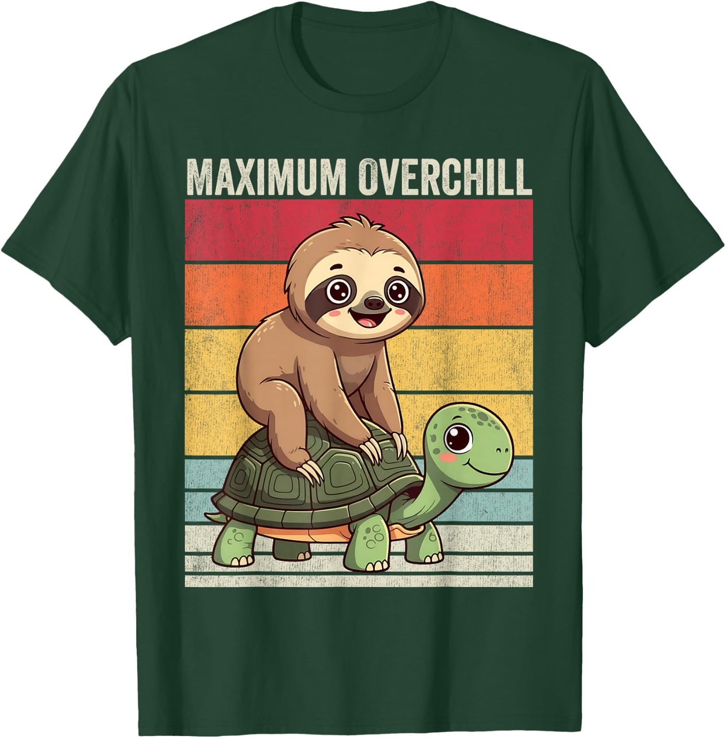 Sloth Turtle, Sloth Tortoise, Funny Sloth Riding a Turtle T-Shirt - T-Shirt | Forest