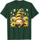 Cute Gnome Floral Bee Summer Beekeeper Botanical Gardening T-Shirt - T-Shirt | Forest