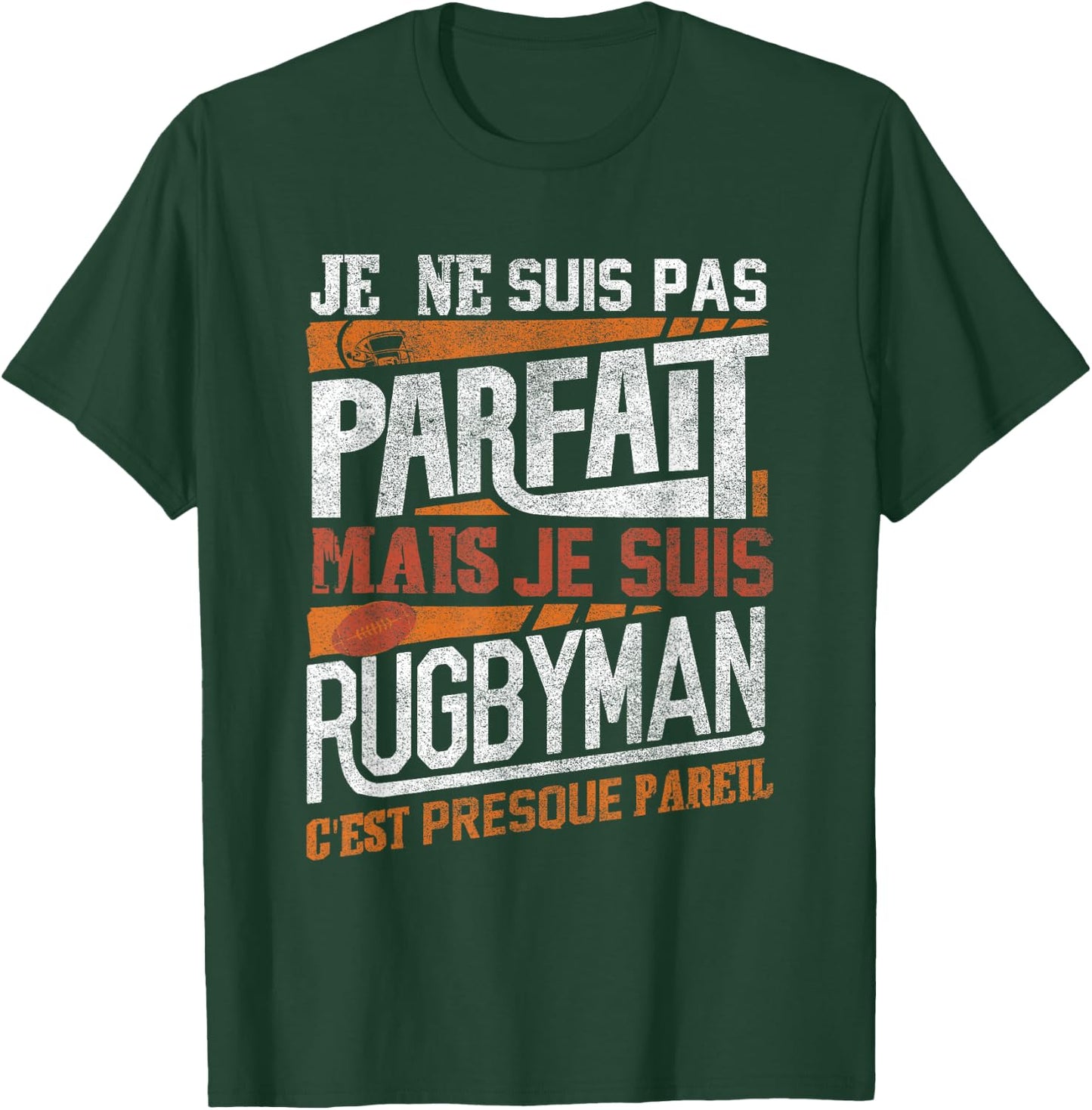 Rugby Shirt Men Children Gift Rugby Player , Black T-Shirt - T-Shirt | Forest