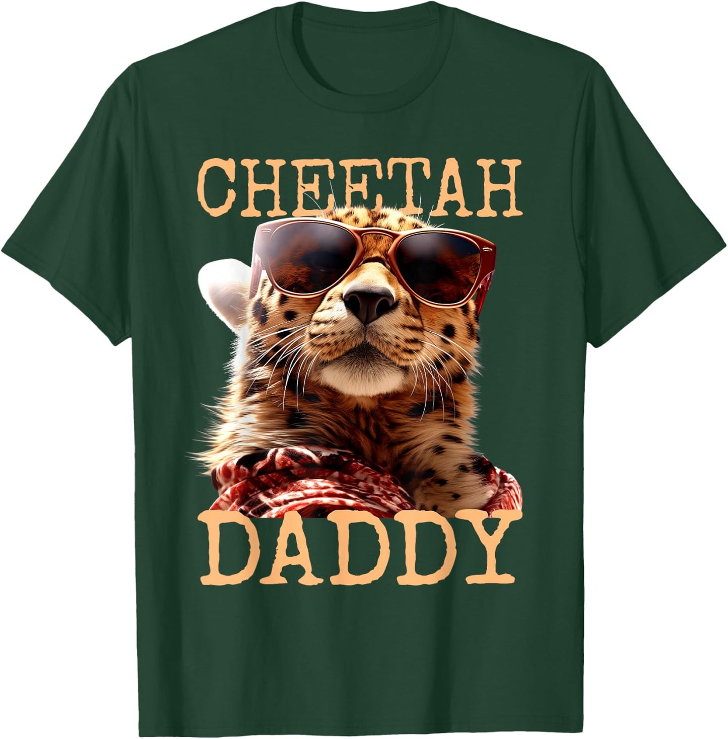 Cheetah Daddy Papa Fathers Day Wild Cat Dad Cheetahs Father T-Shirt - T-Shirt | Forest