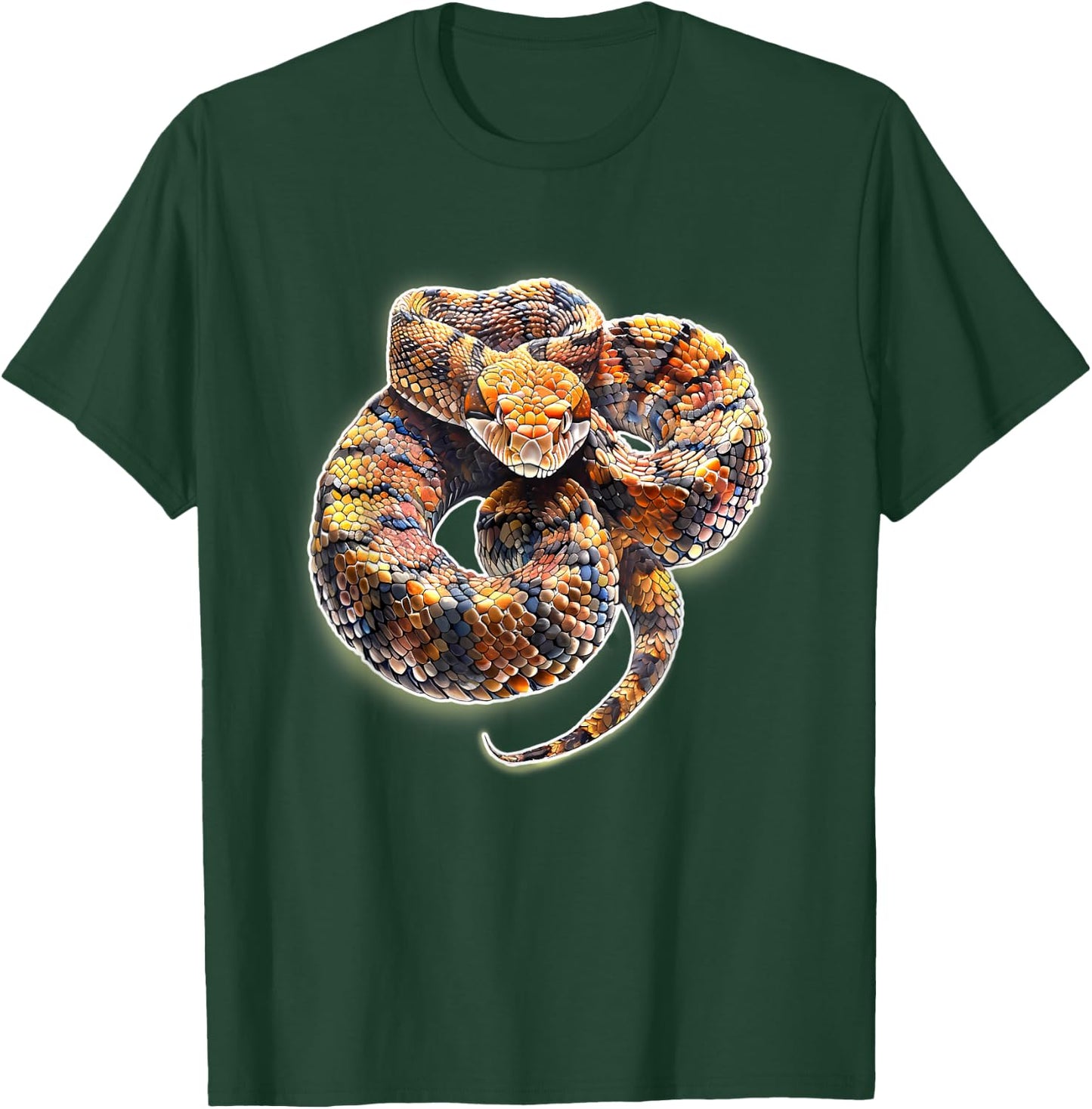 Cottonmouth Snake Serpent Realistic T-Shirt - T-Shirt | Forest