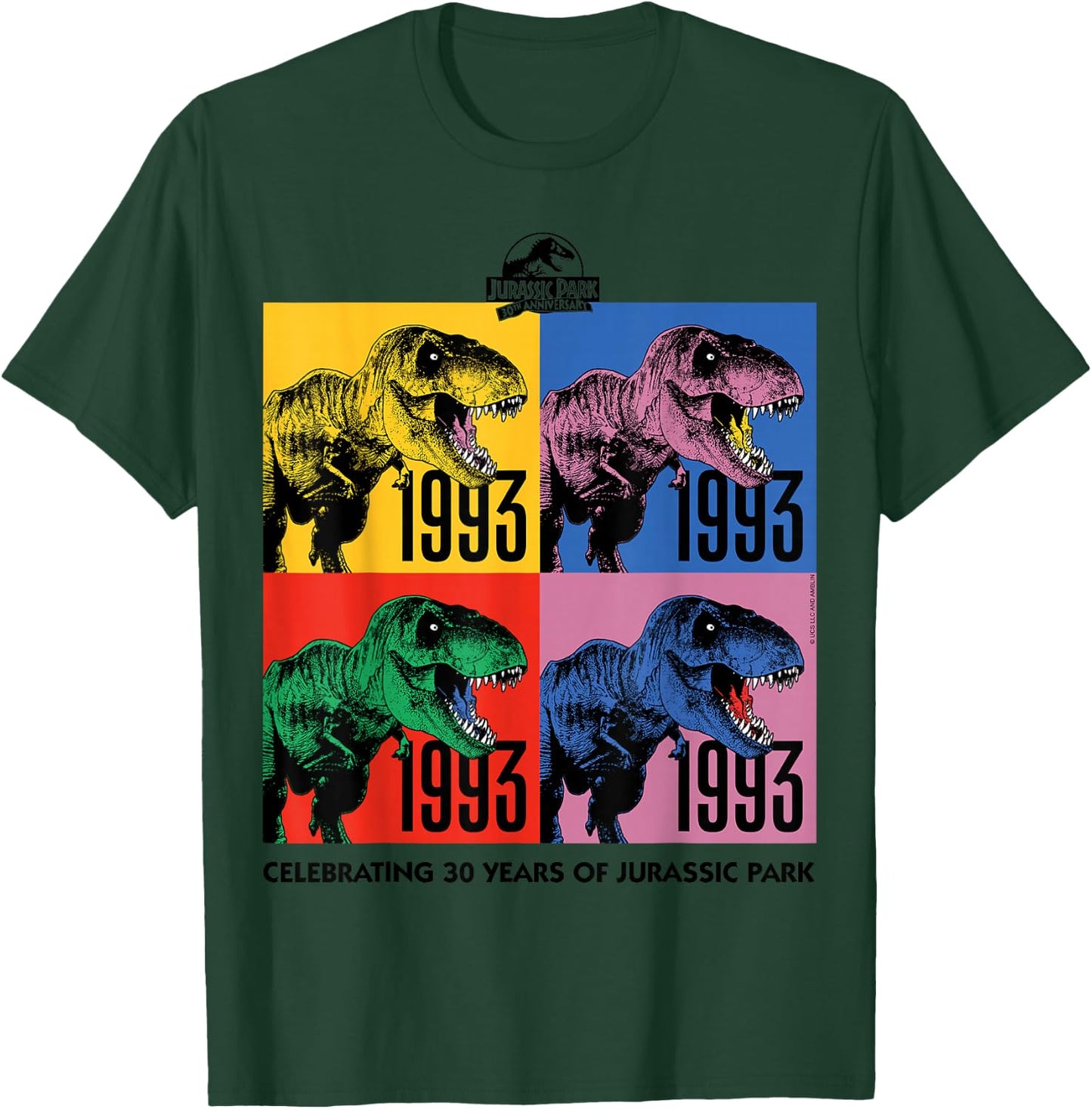 30-jähriges Jubiläum von Jurassic Park — 30 Jahre T-Shirt - T-Shirt | Forest