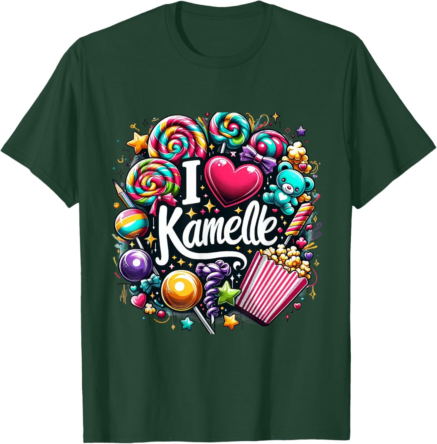 I Love Kamelle - Kölle Alaaf Confetti Carnival , black T-Shirt - T-Shirt | Forest