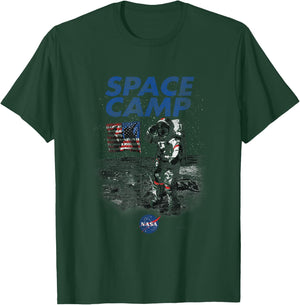 NASA Moon Landing Space Camp T-Shirt - T-Shirt | Forest