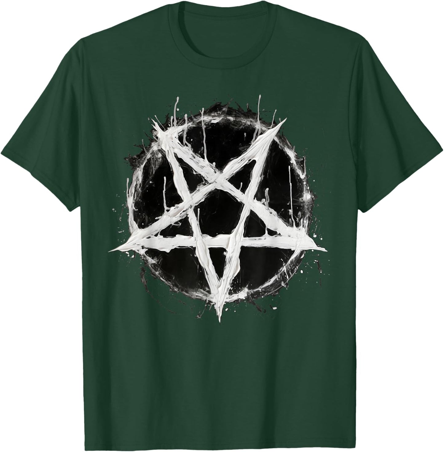 Satanic Devil 666 Pentagram , black T-Shirt - T-Shirt | Forest