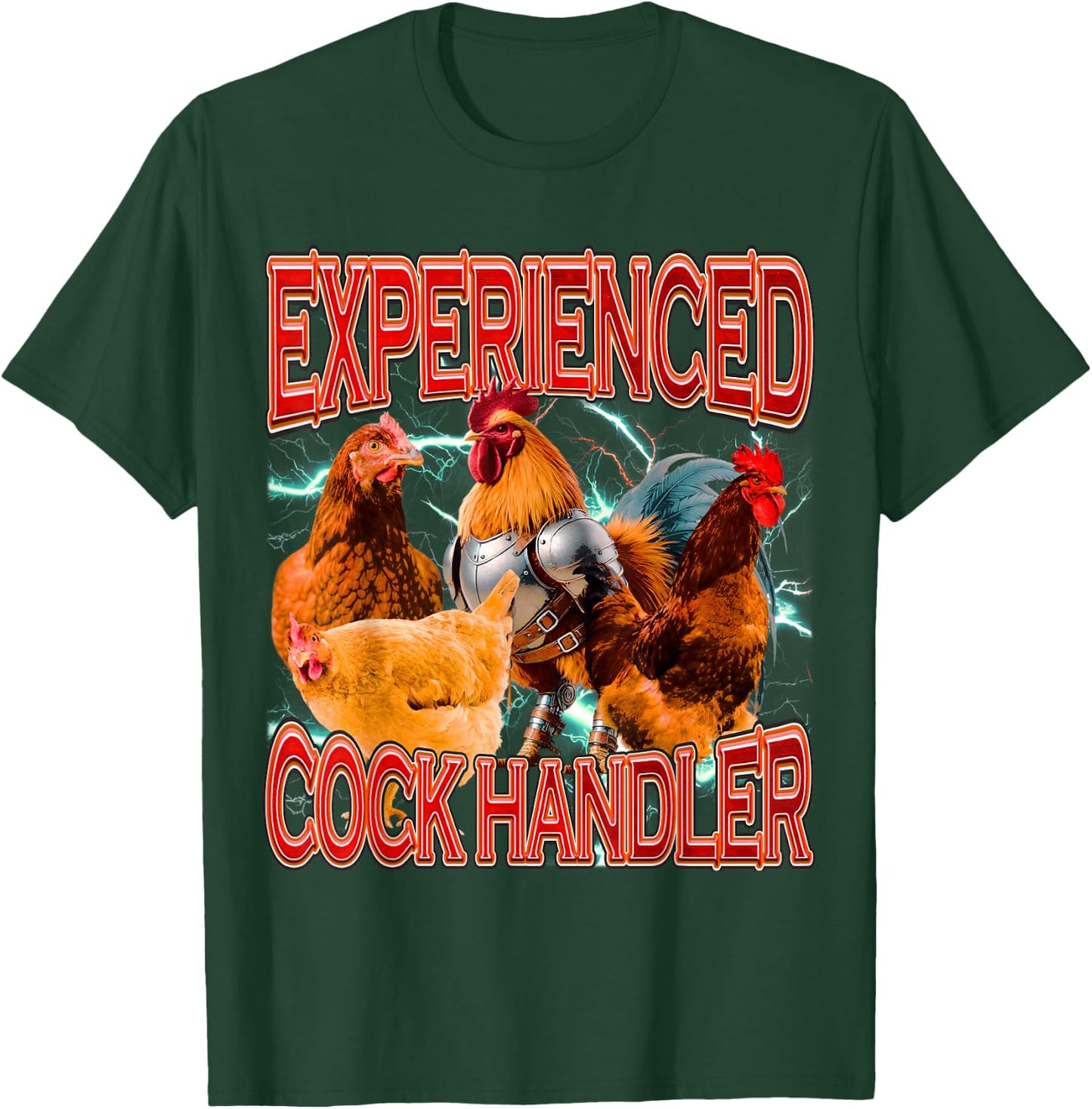 Funny Sarcastic Sayings Experienced Cock Handler Dank Meme T-Shirt - T-Shirt | Forest