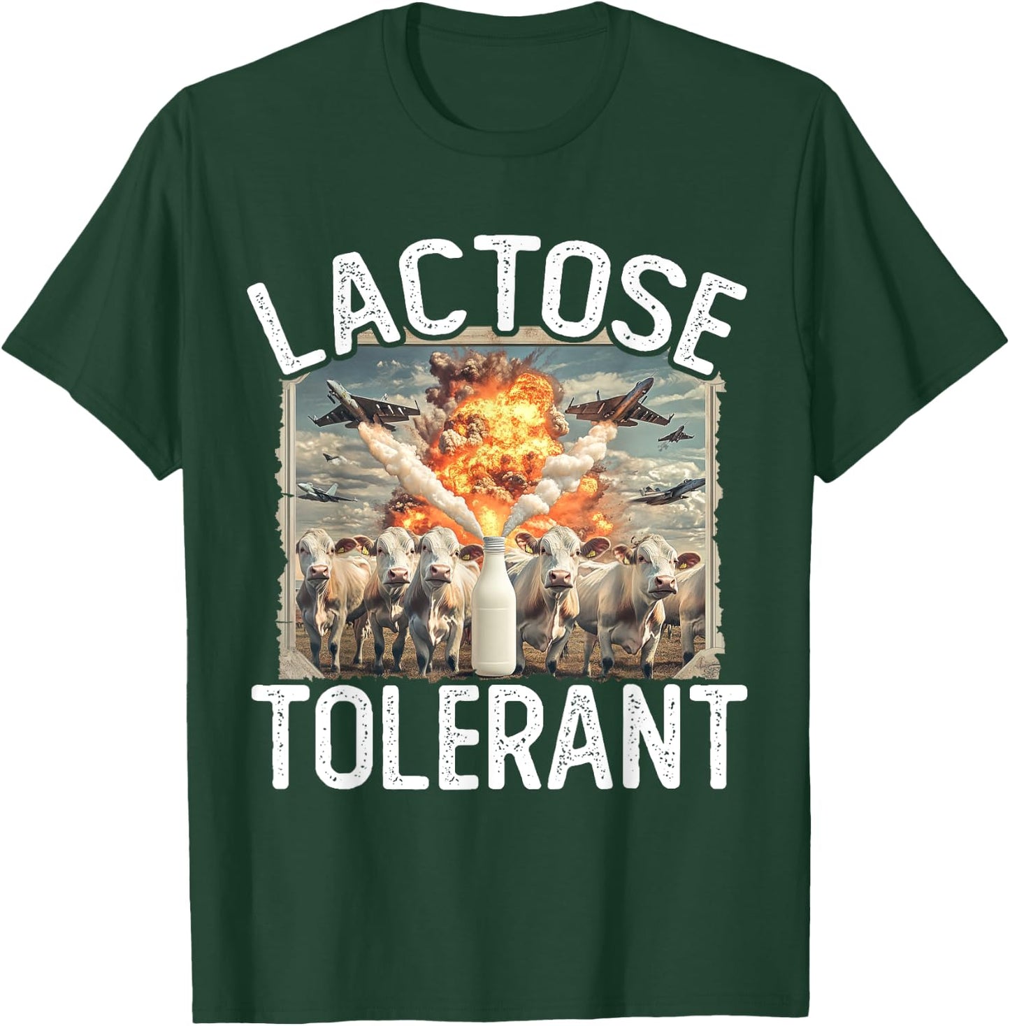 Lactose Tolerant | Milk Lover | Pro Dairy T-Shirt - T-Shirt | Forest