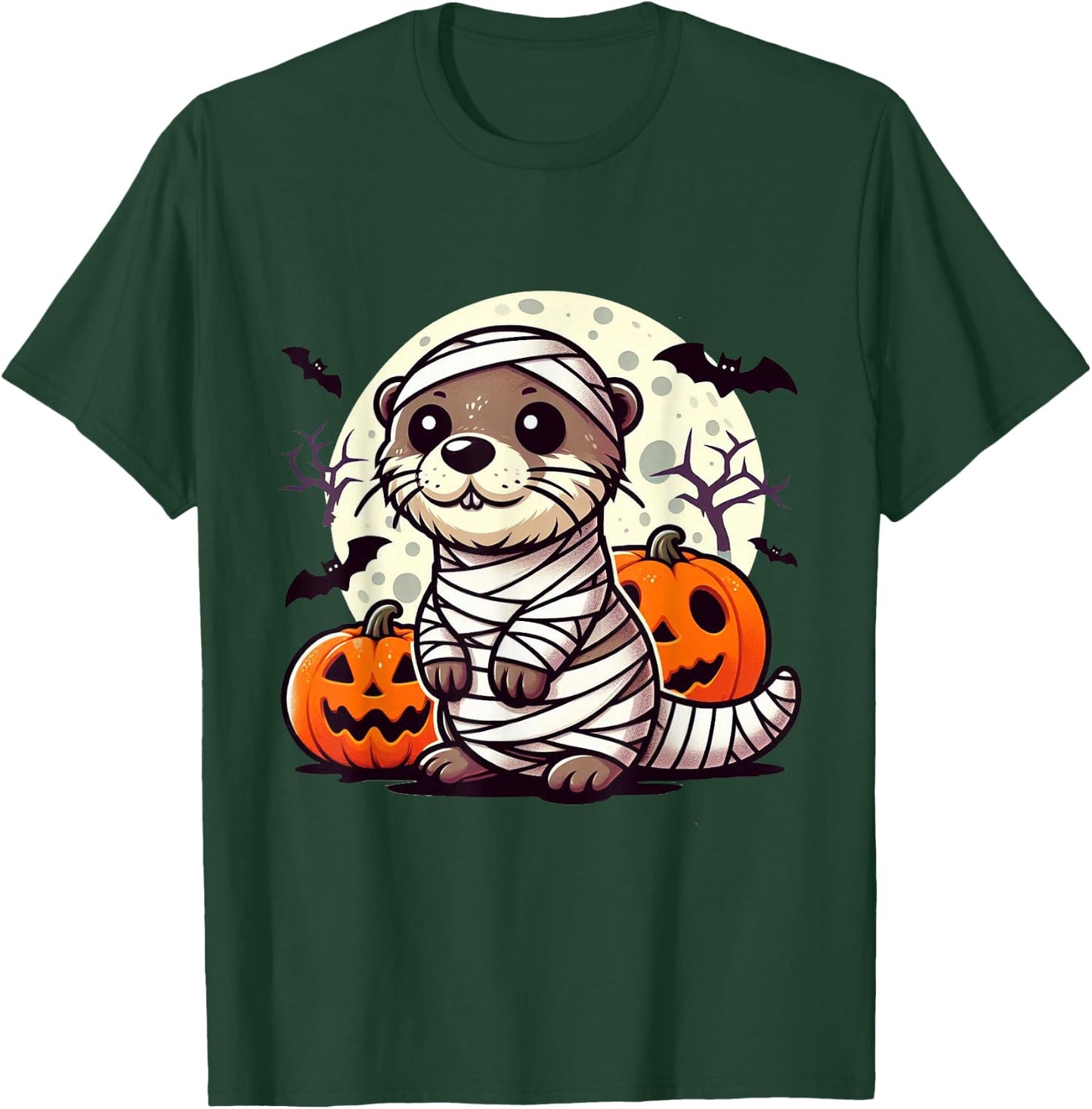 spooky Otter mummy T-Shirt - T-Shirt | Forest