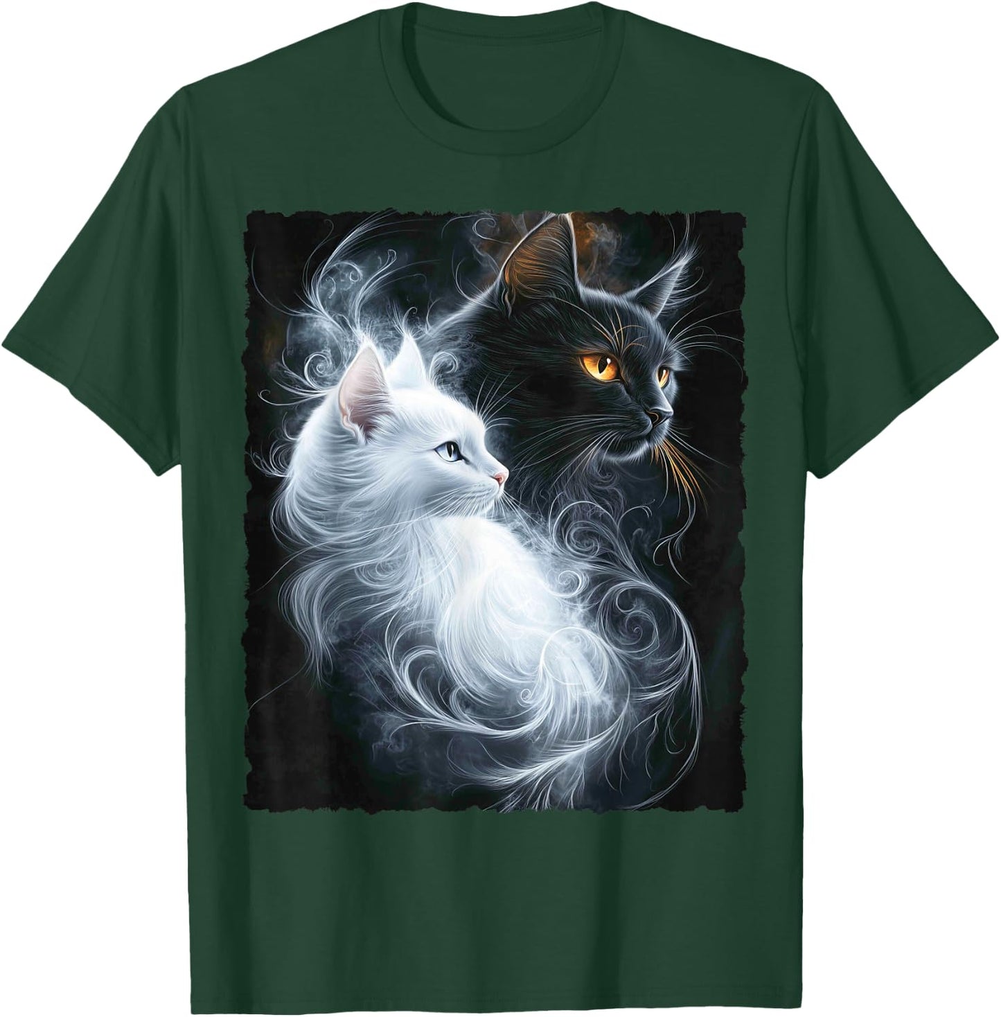 Süße magische Katze Kätzchen Kitten Fantasy Kunst T-Shirt - T-Shirt | Forest