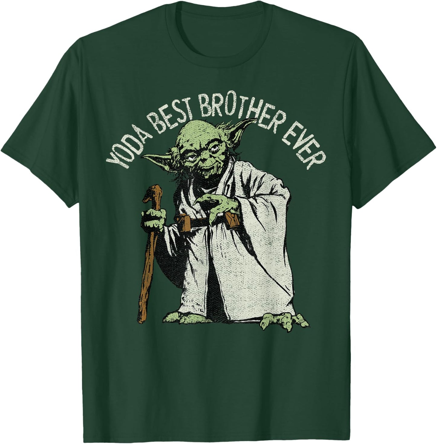 Star Wars Yoda Best Brother Ever Portrait T-Shirt - T-Shirt | Forest