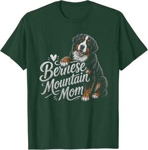 Bernese Mountain Mom Dog Artwork Design T-Shirt - T-Shirt | Forest