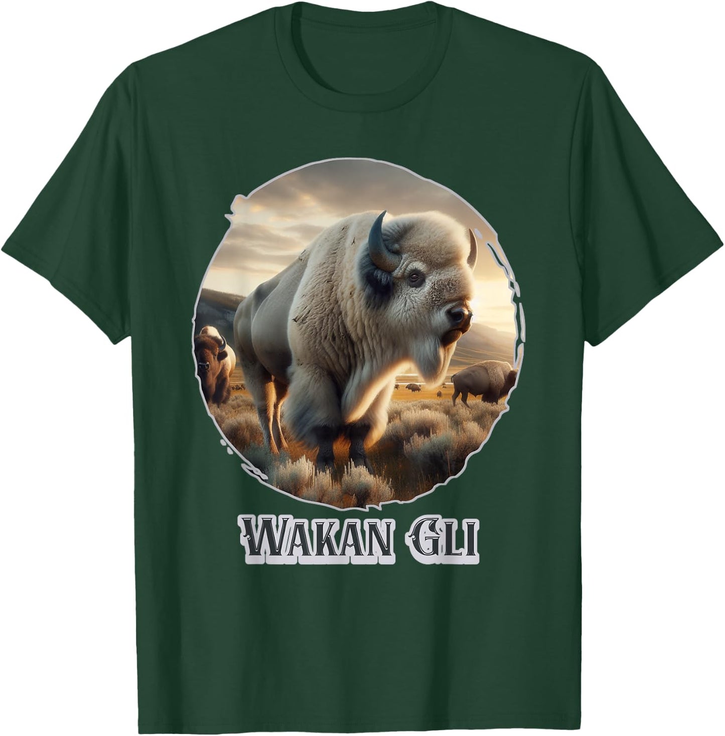 The White Buffalo Of The Lakota Nation Prophecy Is Wakan Gli T-Shirt - T-Shirt | Forest