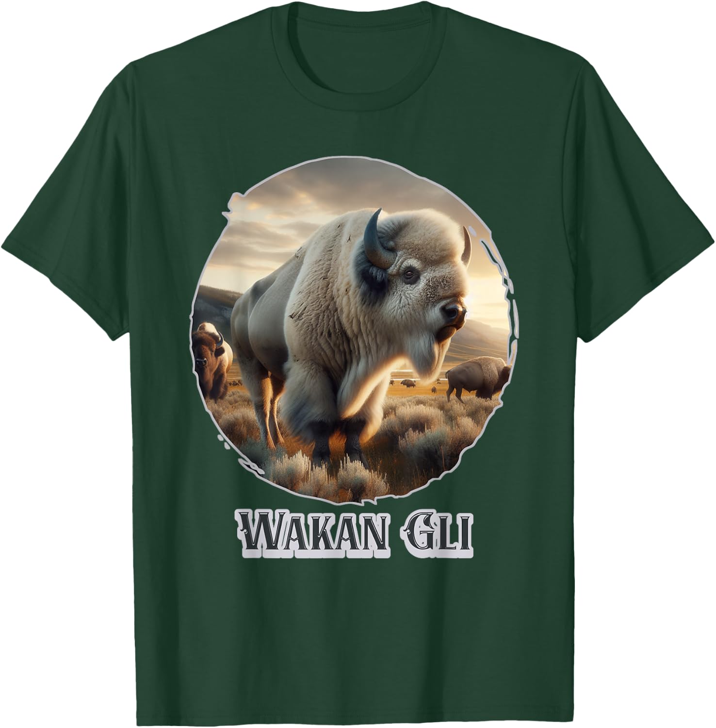 The White Buffalo Of The Lakota Nation Prophecy Is Wakan Gli T-Shirt - T-Shirt | Forest