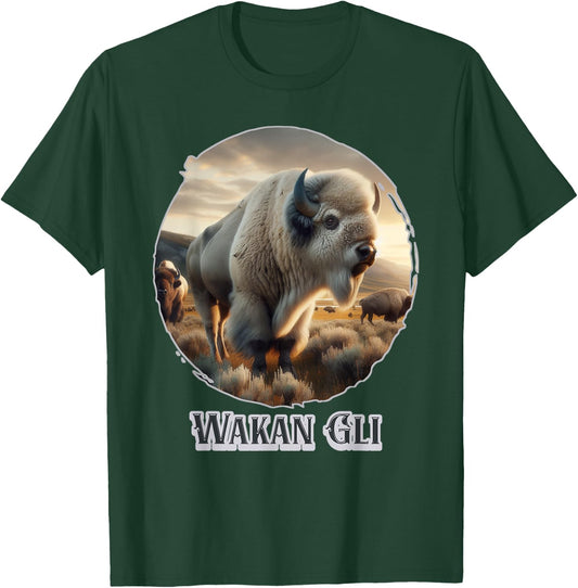 The White Buffalo Of The Lakota Nation Prophecy Is Wakan Gli T-Shirt - T-Shirt | Forest