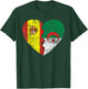 Drapeau de l'Espagne Algérie Cœur | Espagne Algérie Roots Vintage T-Shirt - T-Shirt | Forest