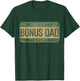 Best Bonus Dad Ever Vintage Car Plate Father's Day Step Dad T-Shirt - T-Shirt | Forest