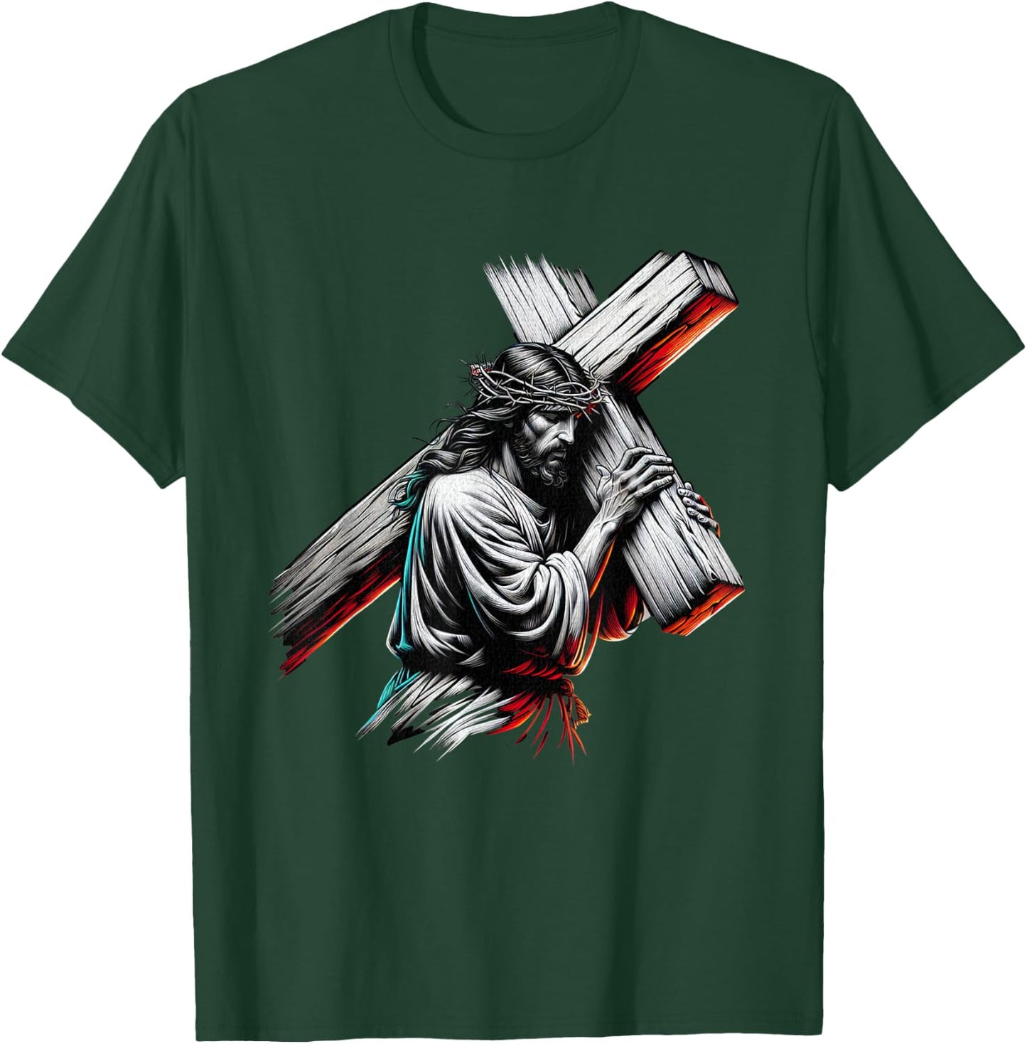 Jesus Believe The Way The Truth The Life , black T-Shirt - T-Shirt | Forest