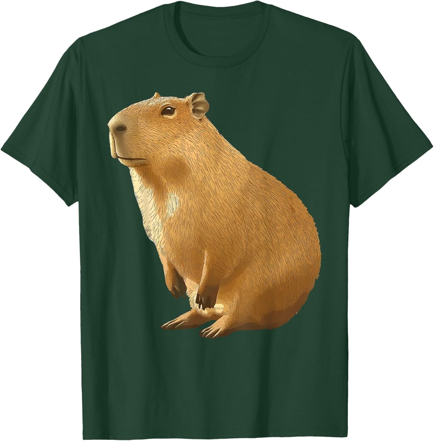 Cool Capybara Funny Capy Lover Men Women Teen Boys Kids T-Shirt - T-Shirt | Forest