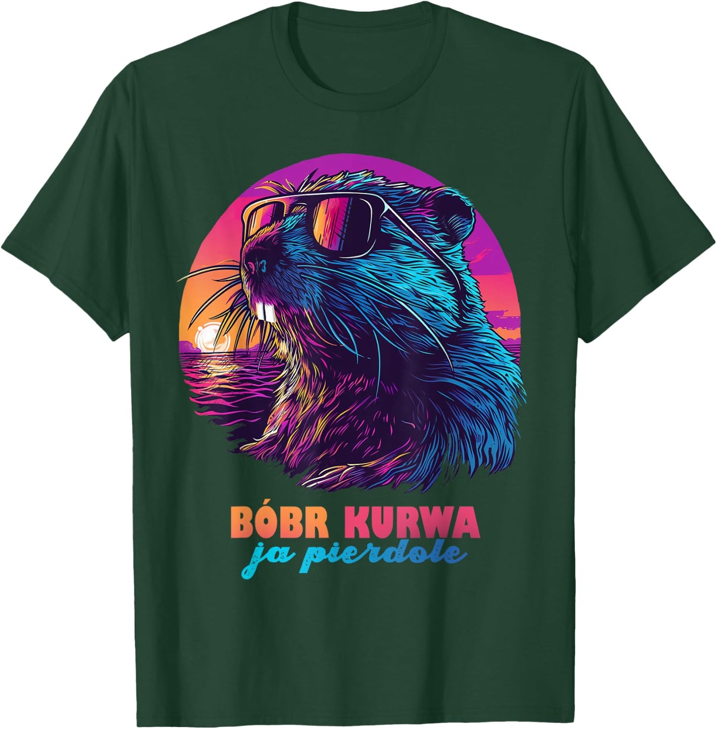 Funny Polish Beaver Meme - Bobr Bober Kurwa Ja Pierdole T-Shirt - T-Shirt | Forest