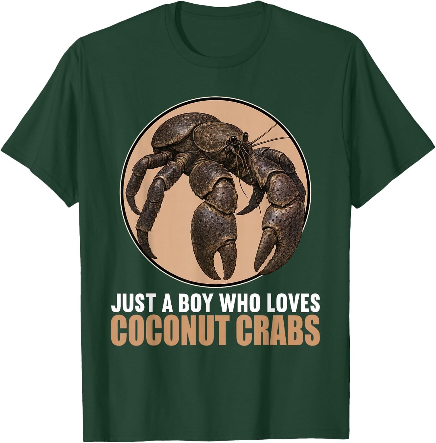 Just a Boy who loves Coconut Crabs Coconut Crab T-Shirt - T-Shirt | Forest