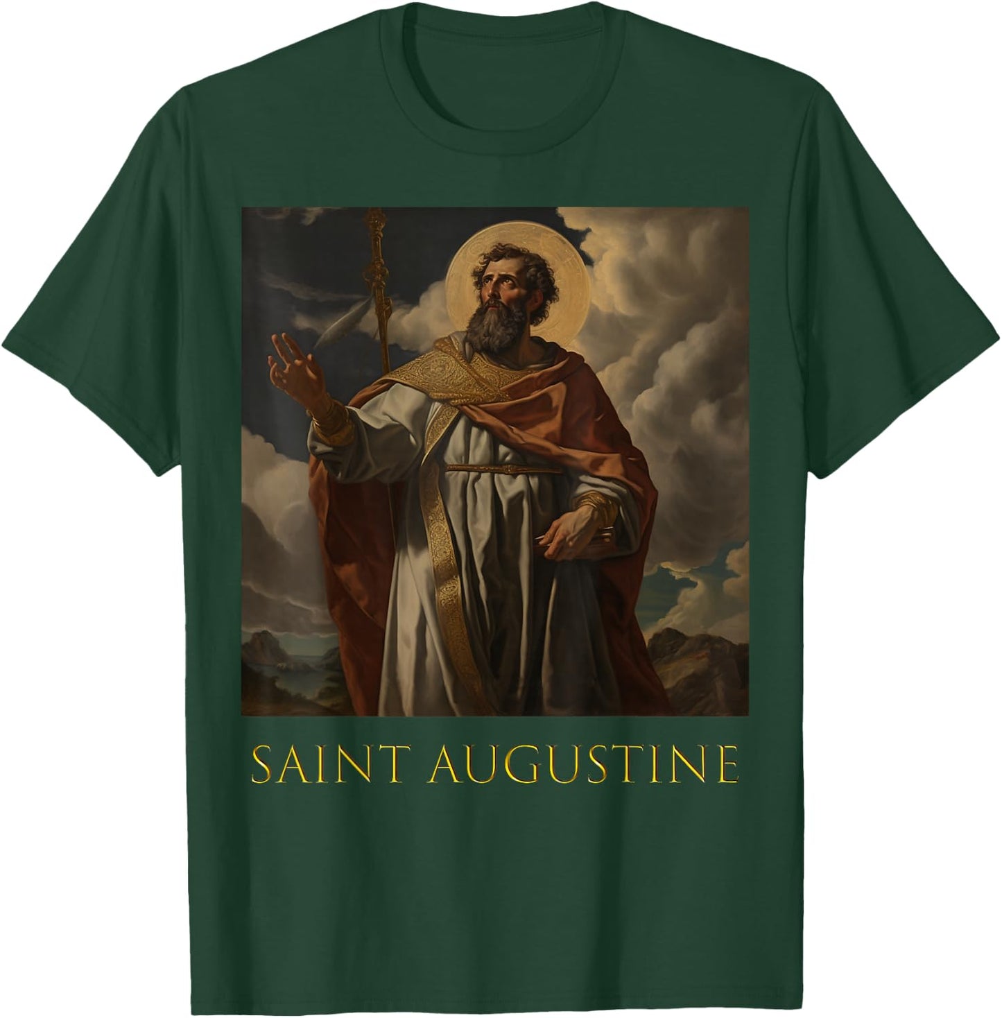 Christian Theologian of Saint Augustine, Bishop of Hippo T-Shirt - T-Shirt | Forest