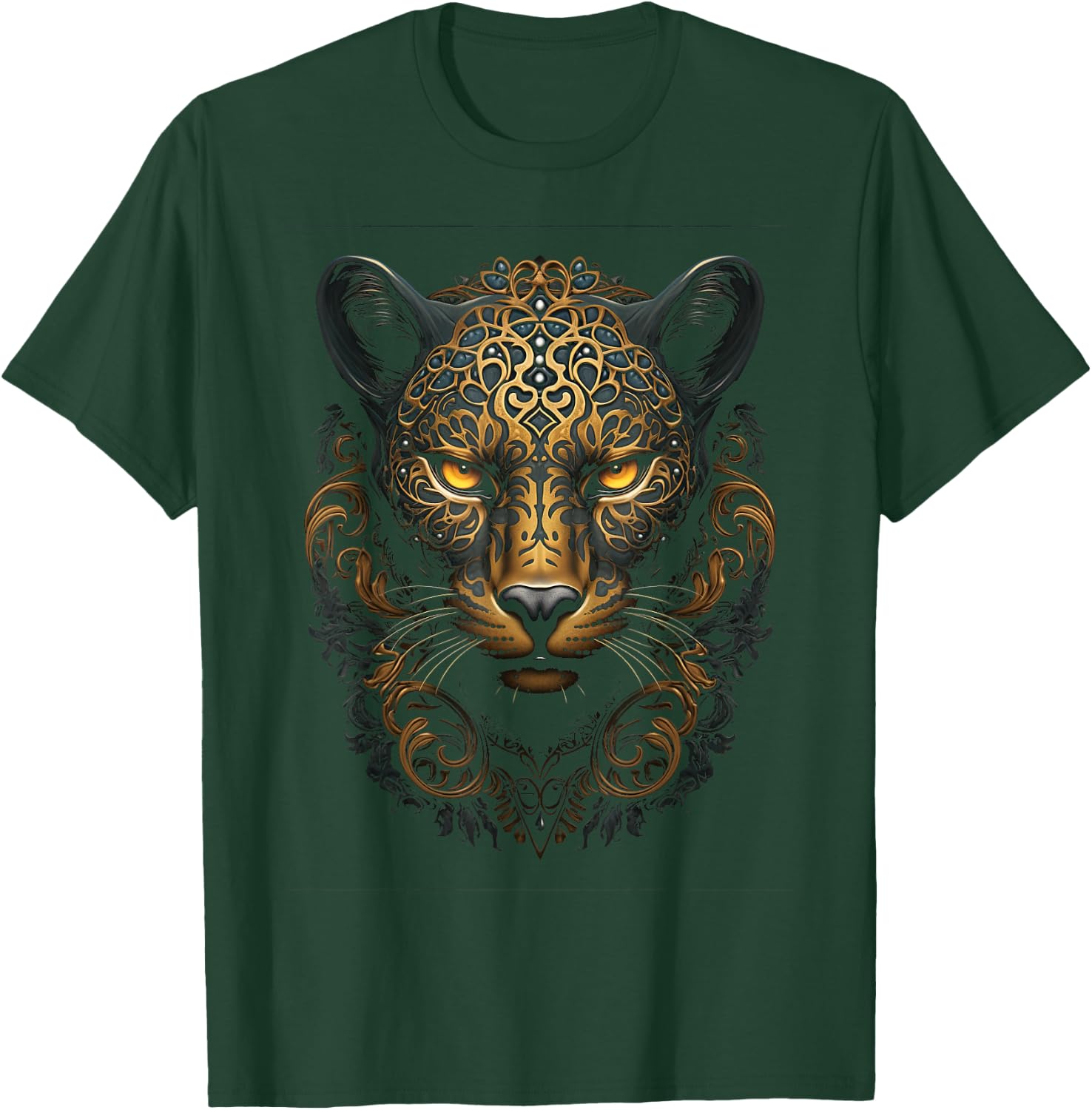 Jaguar Mexican Aztec Jaguars Native Majestic Animal T-Shirt - T-Shirt | Forest