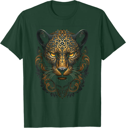 Jaguar Mexican Aztec Jaguars Native Majestic Animal T-Shirt - T-Shirt | Forest