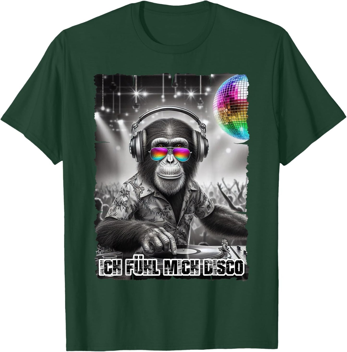 Ich Fühl Mich Disco DJ Outfit for Music Fans Malle Party , black T-Shirt - T-Shirt | Forest