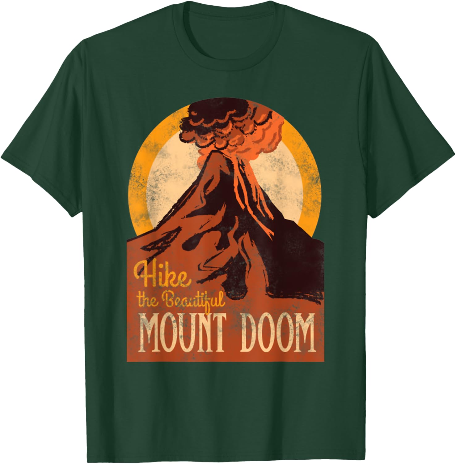Vintage Hike The Beautiful Mount Doom National Parks T-Shirt - T-Shirt | Forest