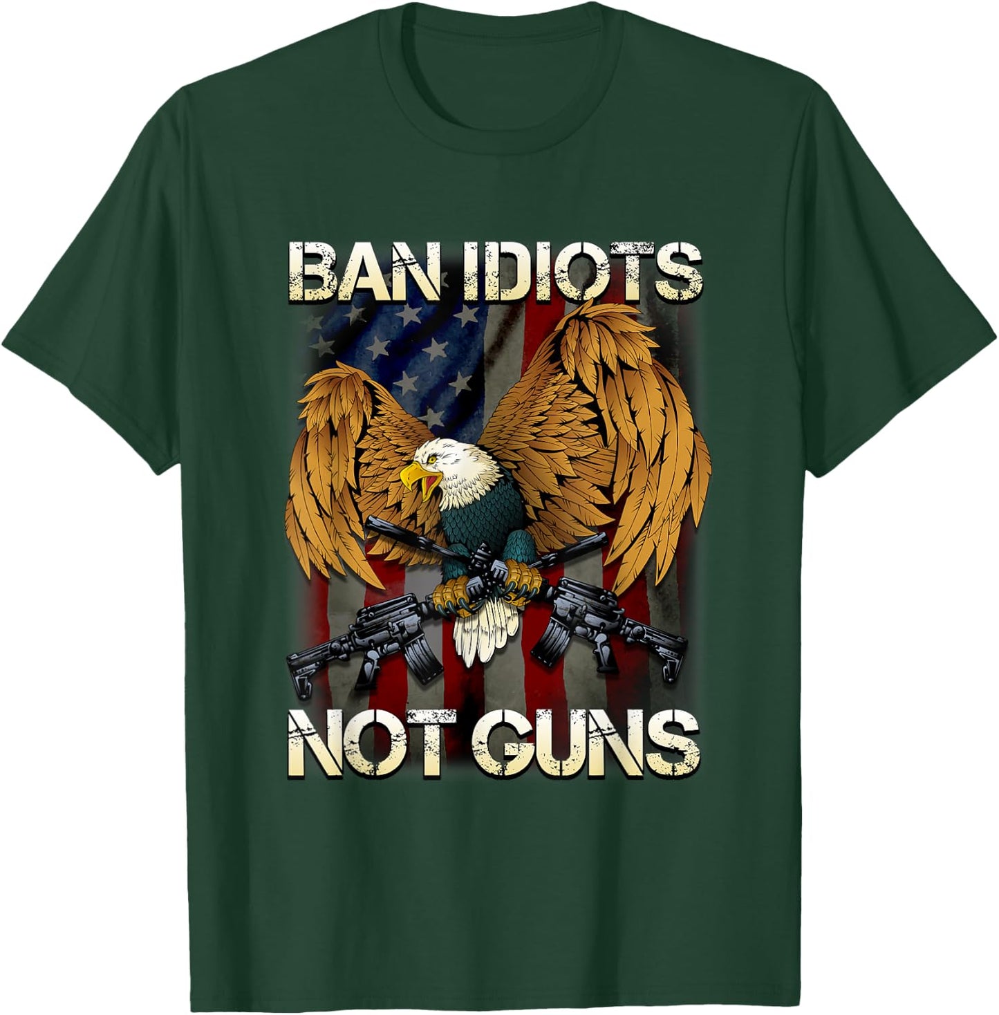 Eagle Military 2A Theme Gift - Eagle 2nd Amendment T-Shirt - T-Shirt | Forest
