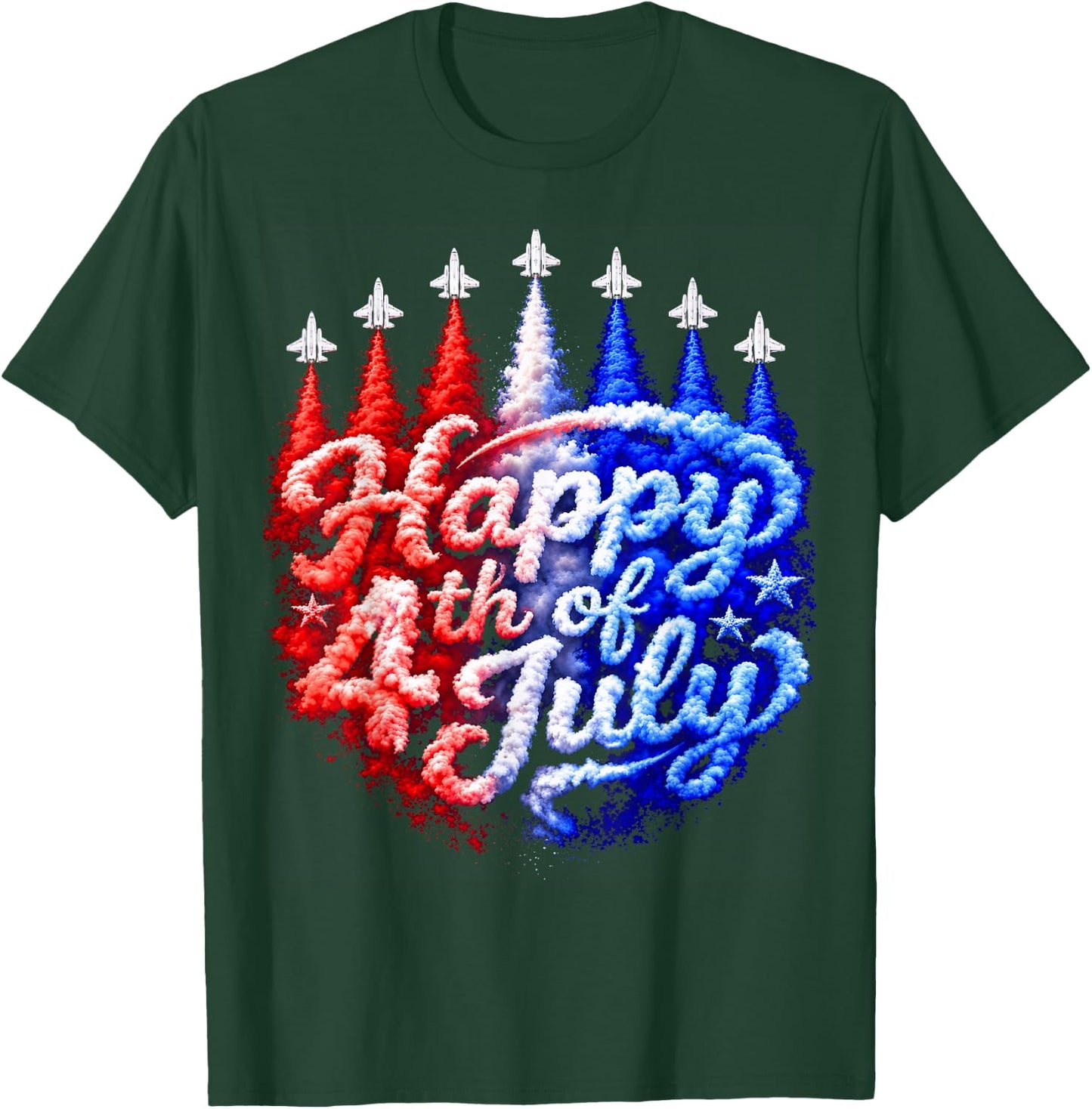 Fourth of July American Men Kids Happy 4th of July T-Shirt - T-Shirt | Forest