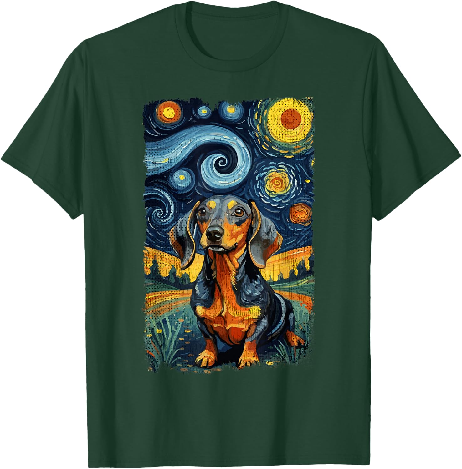 Dachshund Graphic Dog Owner Wiener Dog Lovers T-Shirt - T-Shirt | Forest