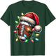 Christmas Football Player Santa T-Shirt - T-Shirt | Forest
